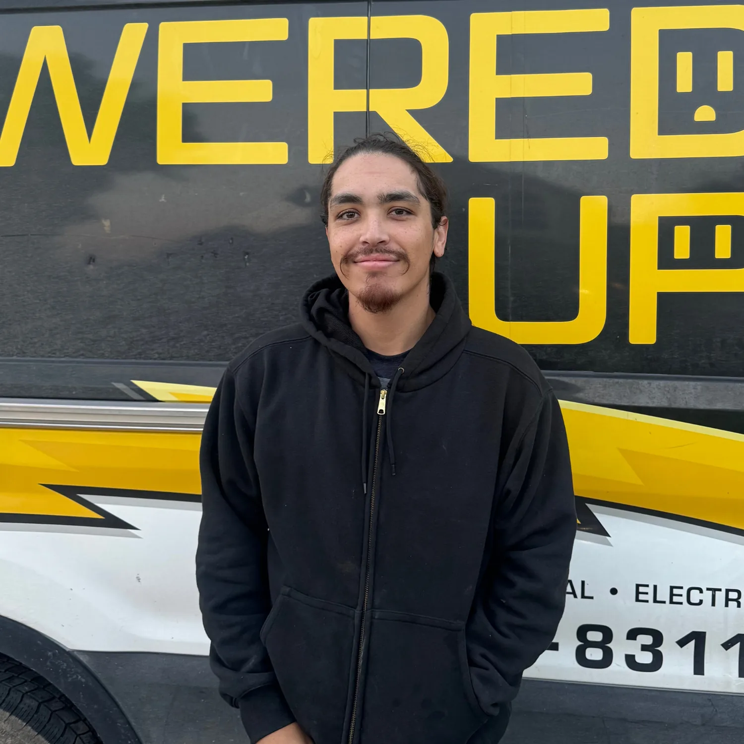 Jaiden Sanchez, Apprentice Electrician at Powered Up Inc.